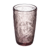 Szklanka wysoka LEAVES COLOR 390ml różowa